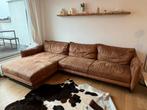 Bruine suede zetel, Huis en Inrichting, Ophalen, Zo goed als nieuw