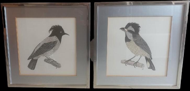 2 inkttekeningen van Dayelle de Terronblan., Antiquités & Art, Art | Dessins & Photographie, Enlèvement