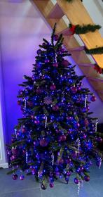 350 kerstballen + 6 slingers + 2 lichtsnoeren paars, Ophalen, Zo goed als nieuw