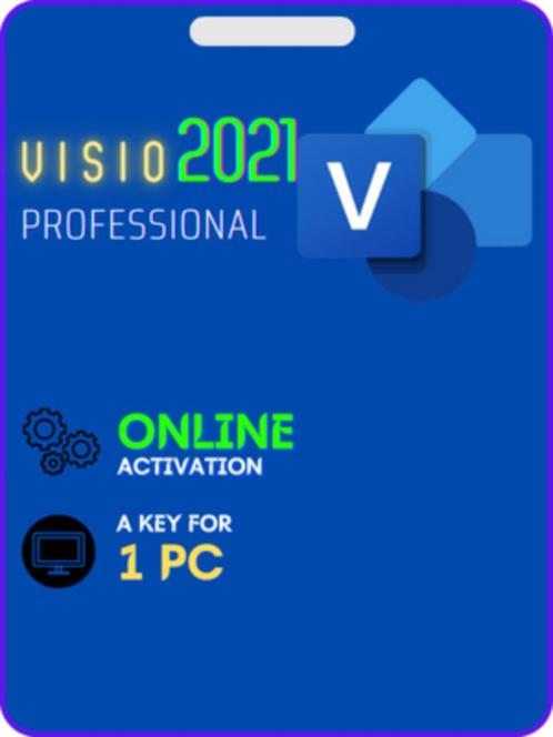 Microsoft Visio 2021 Professionnel (1 PC), Informatique & Logiciels, Systèmes d'exploitation, Neuf, Windows, Enlèvement ou Envoi