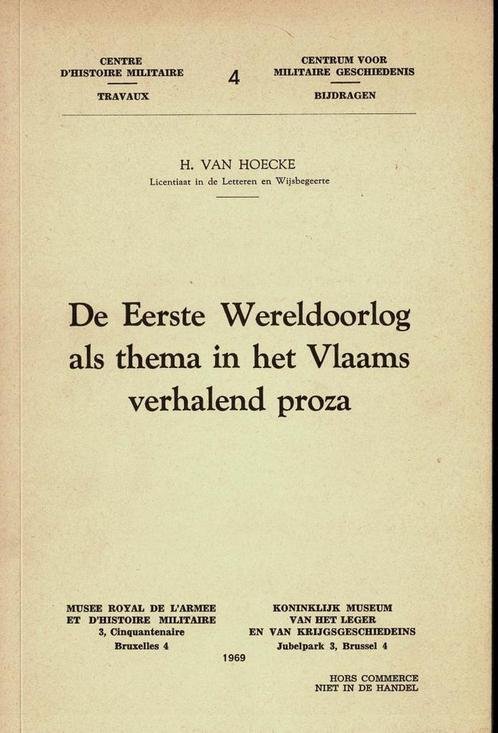 De eerste wereldoorlog als thema in het Vlaams verhalend, Boeken, Literatuur, Gelezen, Ophalen of Verzenden