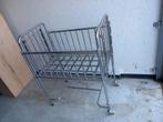 Retro metalen babybedje, Kinderen en Baby's, Kinderkamer | Bedden, Ophalen, Gebruikt