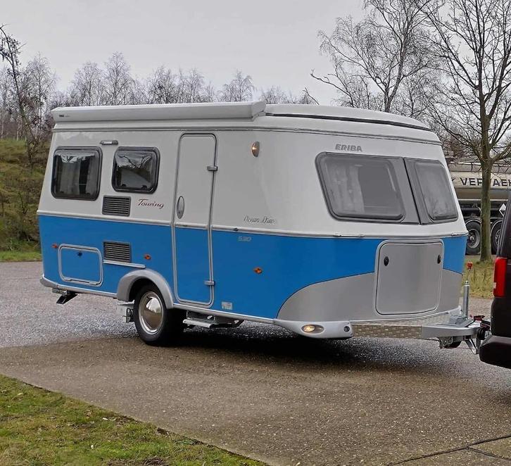 Eriba Touring 530 Ocean Drive, Caravans en Kamperen, Caravans, Particulier, tot en met 3, 750 - 1000 kg, Standaardzit, Eriba, Dwarsbed