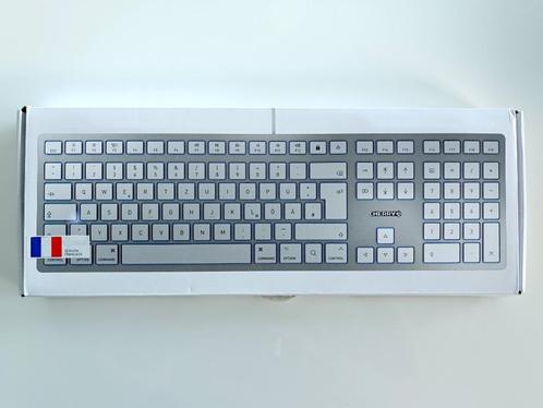 Cherry KC 6000 slim voor Apple / Mac toetsenbord (nieuw), Informatique & Logiciels, Claviers, Neuf, Azerty, Filaire, Enlèvement