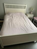 Bed 140 cm met lattenbodem en nieuwe matras, Ophalen, Gebruikt, Wit, Tweepersoons