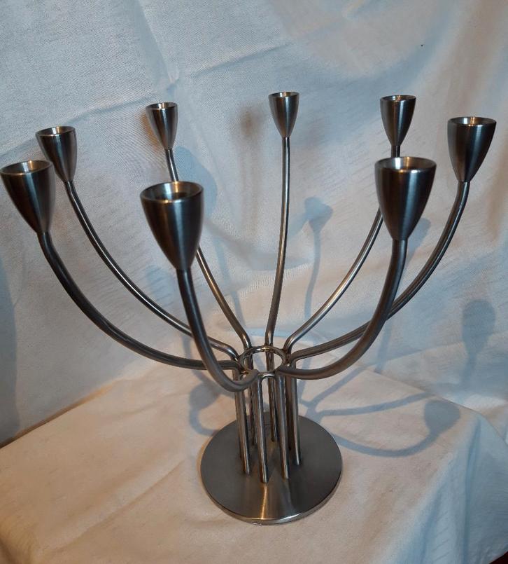 Kandelaar (Ikea), Huis en Inrichting, Woonaccessoires | Kandelaars en Kaarsen, Zo goed als nieuw, Kandelaar, Metaal, Ophalen of Verzenden