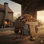 droog brandhout eik/beuk 30 cm - gratis thuis gebracht, 6 m³ ou plus, Enlèvement, Chêne, Bûches