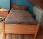 Een persoonsbed Gautier, Huis en Inrichting, Ophalen, Eenpersoons, Beige, Zo goed als nieuw