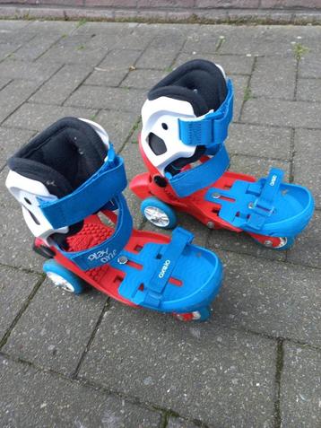 Meegroei rolschaatsen maat 26-28 + bescherming beschikbaar voor biedingen