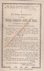 Eulalie De Block, Envoi