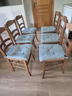 6 stoelen, Huis en Inrichting, Stoelen, Ophalen, Gebruikt, Bruin, Klassiek