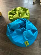 2x Lounge zitzak (blauw&groen)-setprijs mogelijk, prijs ondr, Huis en Inrichting, Zitzakken, Ophalen of Verzenden, Zo goed als nieuw