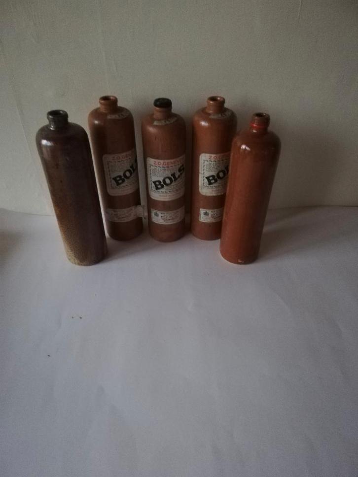 vintage, oude jeneverflessen., Antiek en Kunst, Curiosa en Brocante, Ophalen