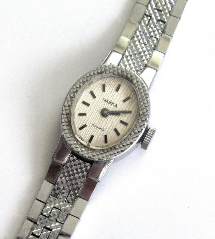 Vintage Chaika mechanisch dames horloge USSR 70’s., Handtassen en Accessoires, Horloges | Dames, Zo goed als nieuw, Ophalen of Verzenden