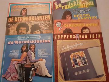 Verzameling van 7 LP's van De Kermisklanten.