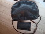 lederen handtas/schoudertas, Ophalen of Verzenden, Zo goed als nieuw, Blauw, Handtas