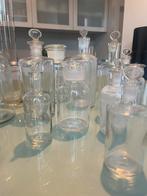 Oude vintage glazen apotheekpotten 16 stuks, Ophalen of Verzenden