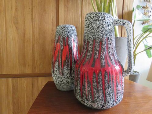 Vintage Fat Lava Scheurich  Lora vaas 408-40, Antiek en Kunst, Antiek | Keramiek en Aardewerk, Ophalen