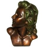 Franse Countertop Art Deco gips buste mannequin, Enlèvement ou Envoi