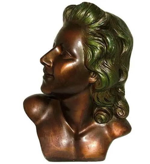 Franse Countertop Art Deco gips buste mannequin, Antiek en Kunst, Curiosa en Brocante, Ophalen of Verzenden