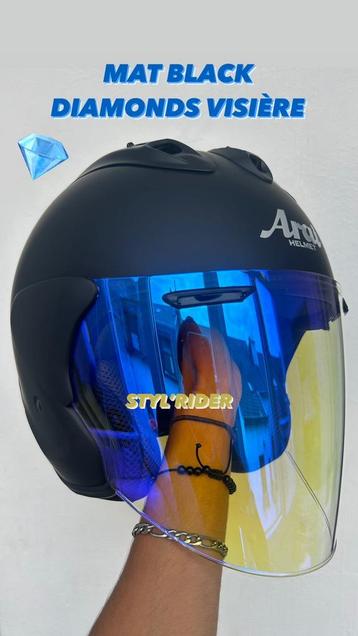 Arai Helm Quality AA DIAMOND BLAUWE HELM MAAT S M L XL  