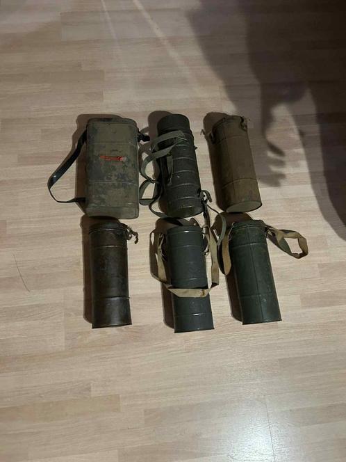 Set gasmaskerboxen, Verzamelen, Militaria | Algemeen, Overige soorten, Ophalen of Verzenden