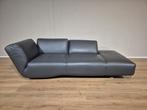 Leolux Rising Dunes - Chaise Longue - Antraciet - Leder, Huis en Inrichting, 100 tot 125 cm, Driepersoons, Ophalen of Verzenden