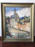 oud schilderij op doek, Ophalen