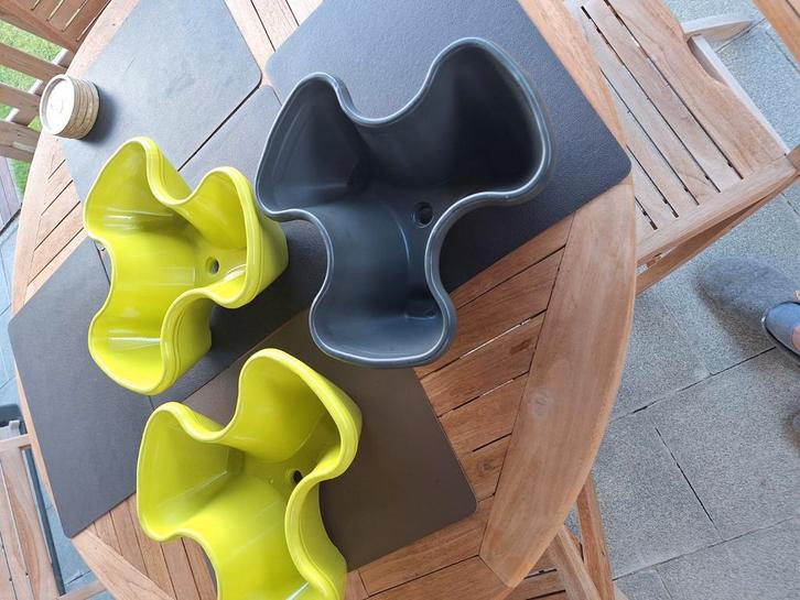 Stapelbare bloembakken., Tuin en Terras, Bloembakken en Plantenbakken, Zo goed als nieuw, Ophalen