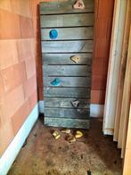 Klimwand speeltoestel met gratis schommel schijf  klimnoppen, Ophalen of Verzenden, Zo goed als nieuw