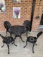 Tuinset ijzer, Tuintafel met 4 stoelen, Ophalen, Tuinset