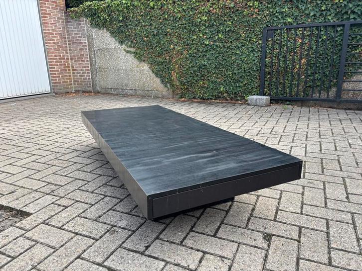 Vintage design salontafel wabi sabi Axel Vervoordt style 💚, Huis en Inrichting, Tafels | Salontafels, Gebruikt, Rechthoekig, Ophalen