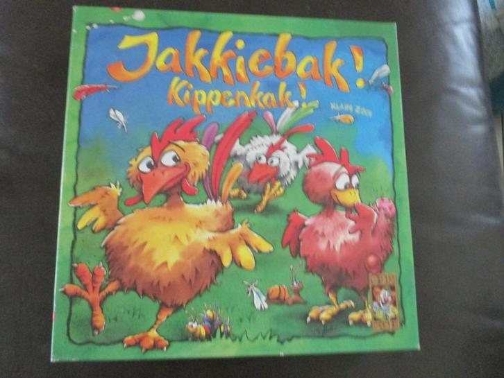 Jakkiebak! Kippenkak!, Hobby en Vrije tijd, Gezelschapsspellen | Bordspellen, Zo goed als nieuw, Ophalen of Verzenden