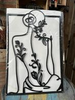 muurdecoratie vrouw abstract 80 cm, Verzenden