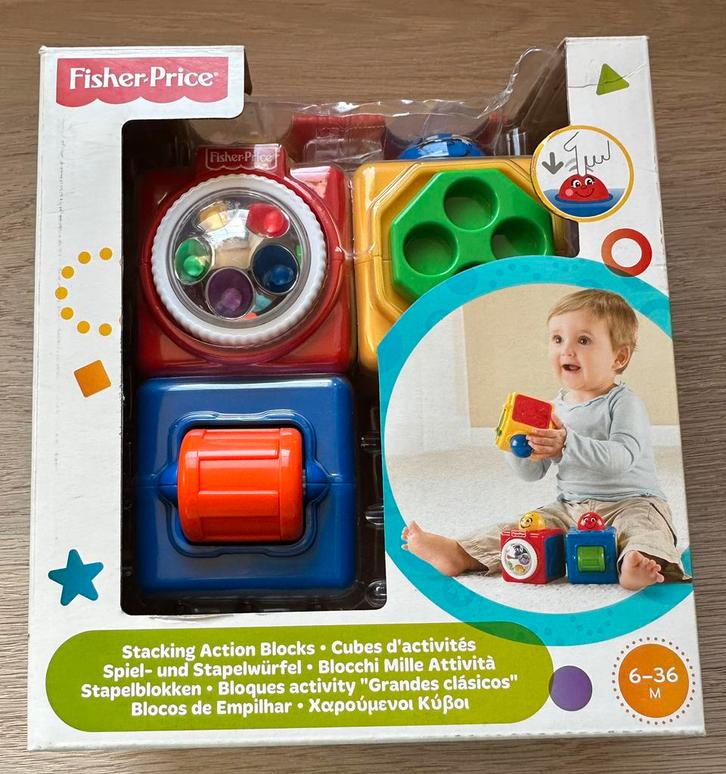 Fisher Price stapelblokken, Kinderen en Baby's, Speelgoed | Fisher-Price, Zo goed als nieuw, Ophalen