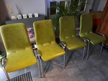 vintage keuken stoelen 4x beschikbaar voor biedingen