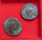 Lot de 2 monnaies romaines de Gallien, Enlèvement ou Envoi, Monnaie en vrac, Autres pays