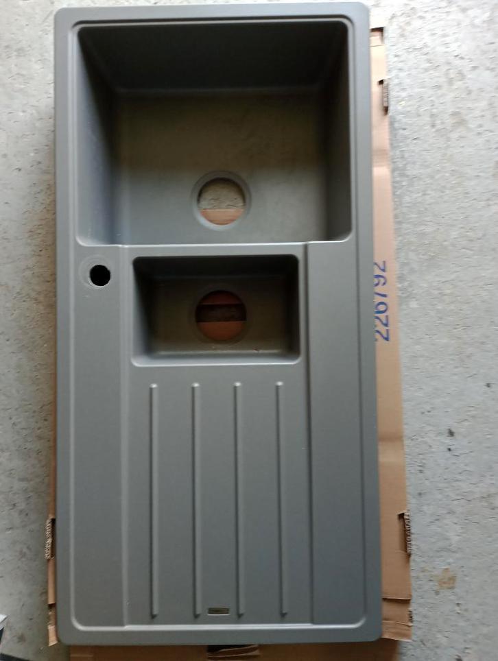 spoelbak, Huis en Inrichting, Keuken | Keukenelementen, Zo goed als nieuw, 100 tot 150 cm, 50 tot 100 cm, 25 tot 50 cm, Grijs