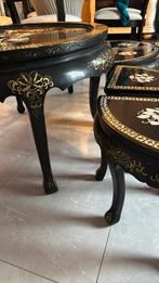Salontafel met steenpatronen en parelmoer inleg, Huis en Inrichting, Tafels | Bijzettafels, Ophalen of Verzenden