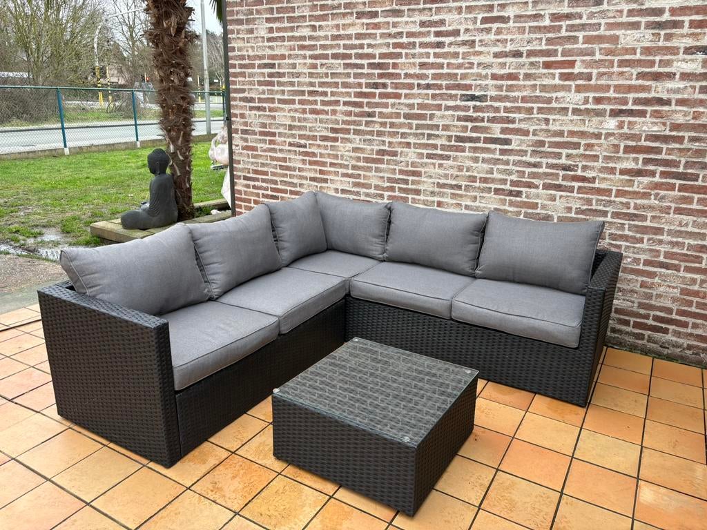 Mooie lounge van vinci, Tuin en Terras, Ophalen, 5 zitplaatsen, Kunststof, Nieuw