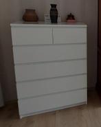 Commode IKEA Malm 6 tiroirs, Maison & Meubles, Comme neuf, 25 à 50 cm, 5 tiroirs ou plus, Autres essences de bois
