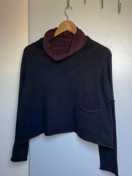 Pull réversible noir et bordeaux Sarah Pacini neuf, Vêtements | Femmes, Pulls & Gilets, Neuf, Autres couleurs, Enlèvement ou Envoi