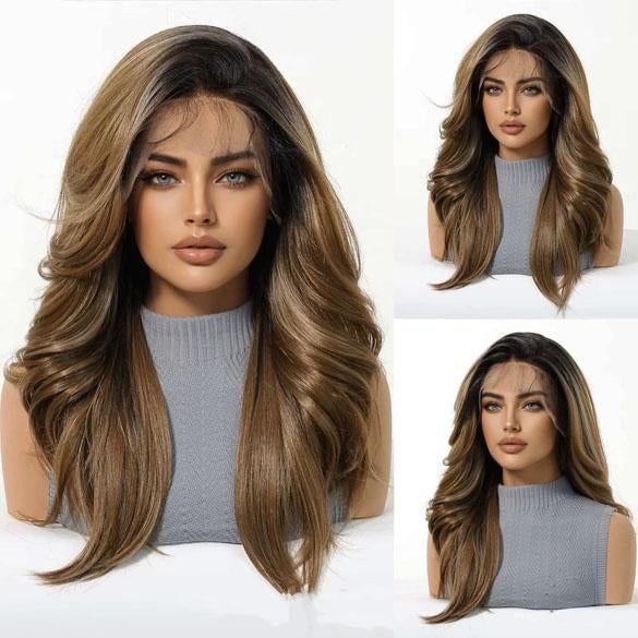 Mono top swiss lace pruik lang haar zonder pony Bailey, Verzenden, Nieuw