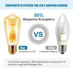 Ledlampen vintage 4 stuks Edison stijl GRATIS LEVERING, Huis en Inrichting, 30 tot 60 watt, RETRO, Nieuw, E27 (groot)