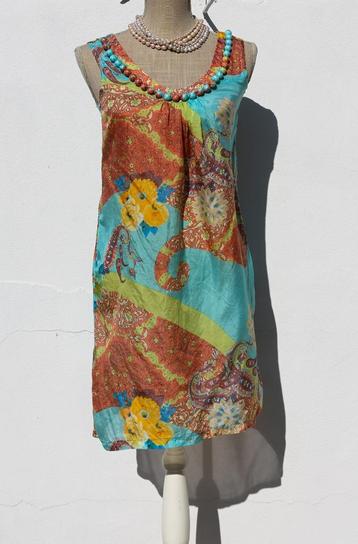 Magnifique robe 100% soie Jacky Luxury 36, Jacky Luxury, Enlèvement ou Envoi, Comme neuf, Taille 36 (S)