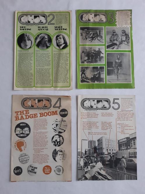8 Engelse magazines "Club" uitgegeven door MGP 1978 - 1979, Verzamelen, Muziek, Artiesten en Beroemdheden, Gebruikt, Boek, Tijdschrift of Artikel