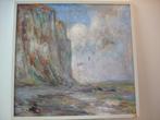 ca 1921 MAURICE BLIECK les falaises blanches hst mer plage, Antiquités & Art, Enlèvement
