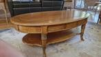salontafel ovaal  kersenhout in goede staat, Huis en Inrichting, Ophalen, Gebruikt, 100 tot 150 cm, 50 tot 100 cm