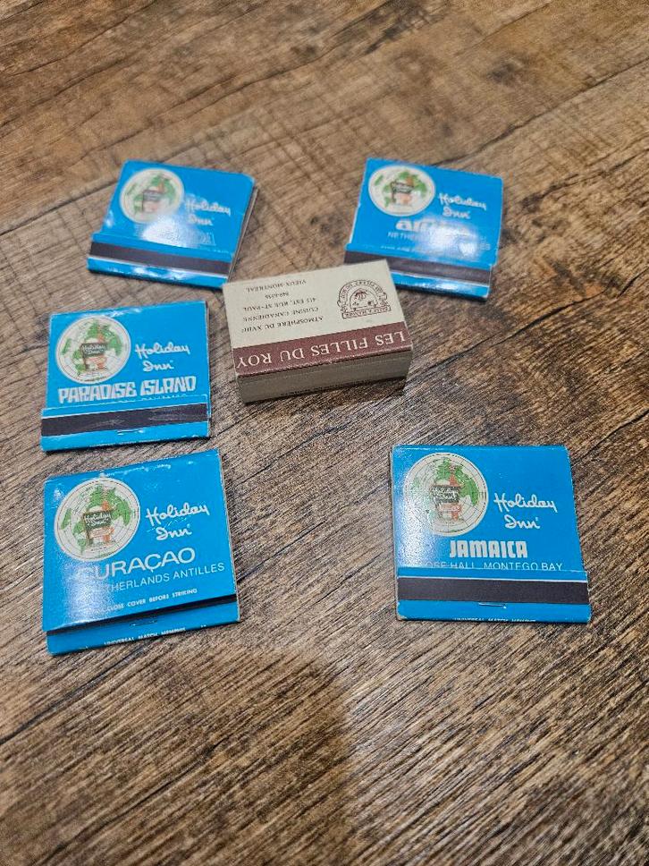 Lot de 6 pochettes d'allumettes vintage, Divers, Papeterie, Comme neuf, Enlèvement