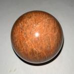 Perzik Maansteen bol met voetje - 322gram - diameter 60mm, Ophalen of Verzenden, Nieuw